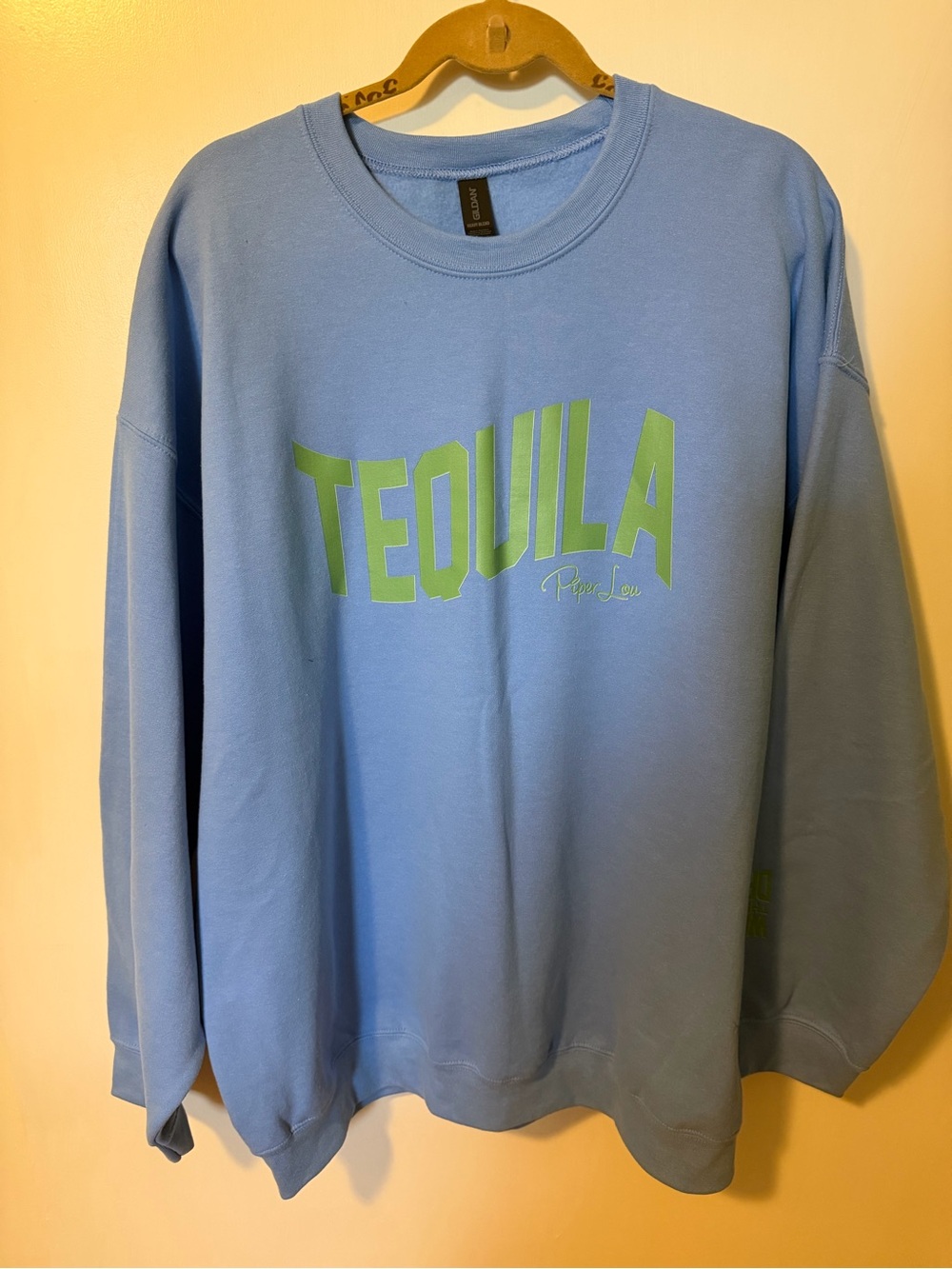 Women’s Light Blue 'TEQUILA' Graphic Sweatshirt